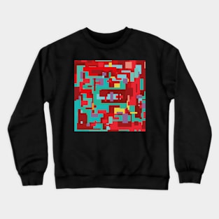 Pop Art Glitches Crewneck Sweatshirt